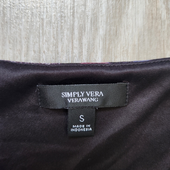 Simply Vera by Vera Wang Sleeveless Asymmetrical Chiffon Dress – Sz S - Picture 4 of 8